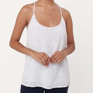 Garden Embroidered Scoop Neck Strappy Cami